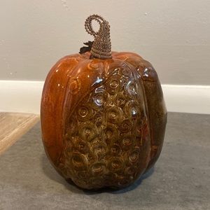 Ceramic fall pumpkin